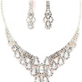 PROM Bridal wedding rhinestone necklace set