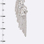 Fringe Rhinestone Statement Crystal Earrings