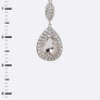 Long Teardrop Chandelier Bridal Earrings