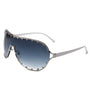 Oversize Rhinestone Fashion Aviator Sunglasses