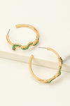 Snake hoop earrings