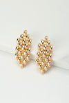 Watch band style post earrings