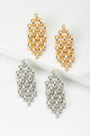 Watch band style post earrings