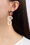 Trio link hoop earrings