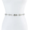 PRETTY FLOWER METAL CHAIN WAISTBAND BELT