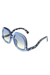 Women Round Oversize Geometric Fashion Sunglasses