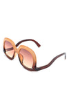 Women Round Oversize Geometric Fashion Sunglasses