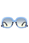 Women Round Oversize Geometric Fashion Sunglasses