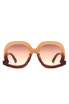 Women Round Oversize Geometric Fashion Sunglasses