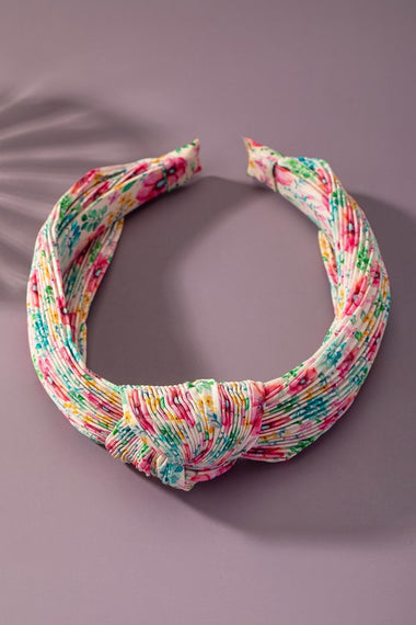 B A C K I N S T O C K Pleaded flora headband