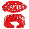 JEWELED GAME DAY BEADED KNOTTED HEADBAND