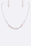 3 PC Rhinestone Evening Collar Necklace Set