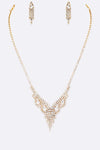 Cubic Rhinestone 3 PC Necklace Set