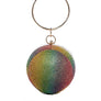 Mix Color Rhinestone Ball Pendant Clutch