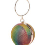 Mix Color Rhinestone Ball Pendant Clutch