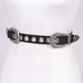 Engraved Double Buckle Fashion Belt