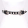 Engraved Double Buckle Fashion Belt