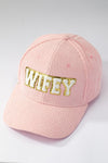 Wifey corduroy baseball cap