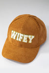 Wifey corduroy baseball cap