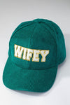 Wifey corduroy baseball cap