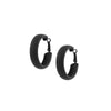 TRENDY ROUND MATT CUFF HOOP EARRING