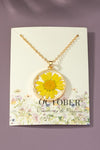 B A C K IN S T O C K Birth month dried flower NECK