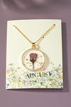 B A C K IN S T O C K Birth month dried flower NECK