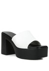 Scandal Slip On Block Heel Sandals