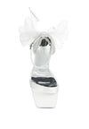 Kiri Satin Clear High Heeled Bow Sandals