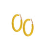 RAFFIA COLORFUL HOOP EARRINGS
