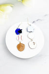 SPORTS BALL UNIFORM ACRYLIC DROP HOOK EARRING