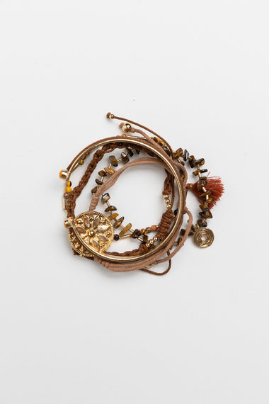Tiger Eye Beads Stackable Bracelet