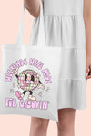 WEEKENDS WERE MADE FOR GROOVIN POLYESTER TOTE BAG