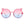 Girls Round Cat Ear Design Glitter Kids Sunglasses