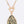 Stone Teardrop Pedant Toggle Necklace