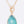 Stone Teardrop Pedant Toggle Necklace