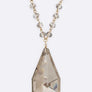 Large Teardrop Long Pendant Necklace