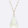 Large Teardrop Long Pendant Necklace