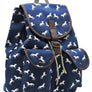 Horse Printed Canvas Backpack