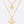 CZ Double Cross Layer Pendant Necklace