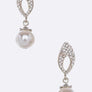 Pearl Drop Bridal Dangle Earrings
