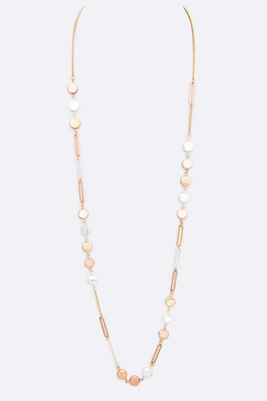 Mix Disk 36 Long Necklace