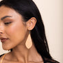 Lightweight Leather Drop Earrings - Chic Look