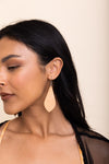 Lightweight Leather Drop Earrings - Chic Look