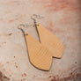 Lightweight Leather Drop Earrings - Chic Look