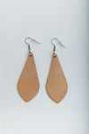 Lightweight Leather Drop Earrings - Chic Look