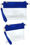 Fashion See Thru Transparent Clutch Crossbody Bag