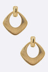 Texture Iconic Clip On Earrings