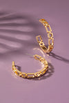 Trio textured hoop earrings set