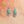 Vintage Engraved Turquoise Earrings